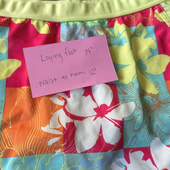 Brooks Running Skort Women's Medium Floral Multi Color Athletic Skirt - Picture 7 of 7